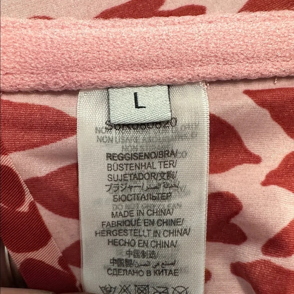 STELLA MCCARTNEY Stretch Jersey Heart Soft Cup Bra Sz L
